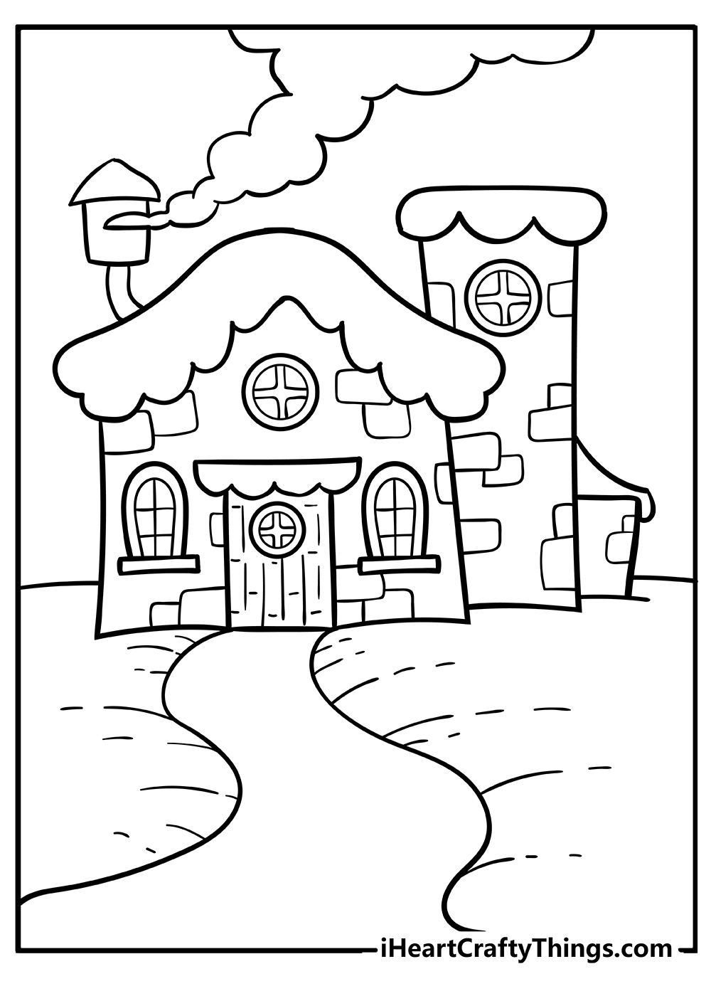 House Coloring Pages free pdf download
