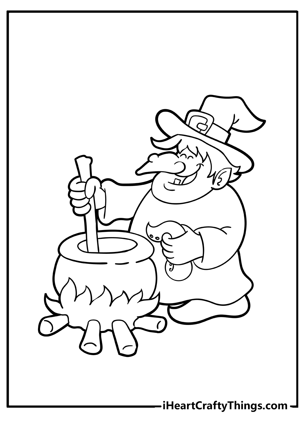 Hocus Pocus witch coloring pages for kids