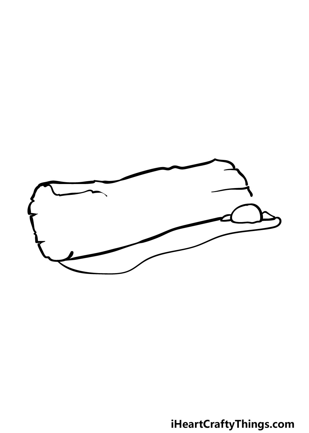 how to draw a log step 3