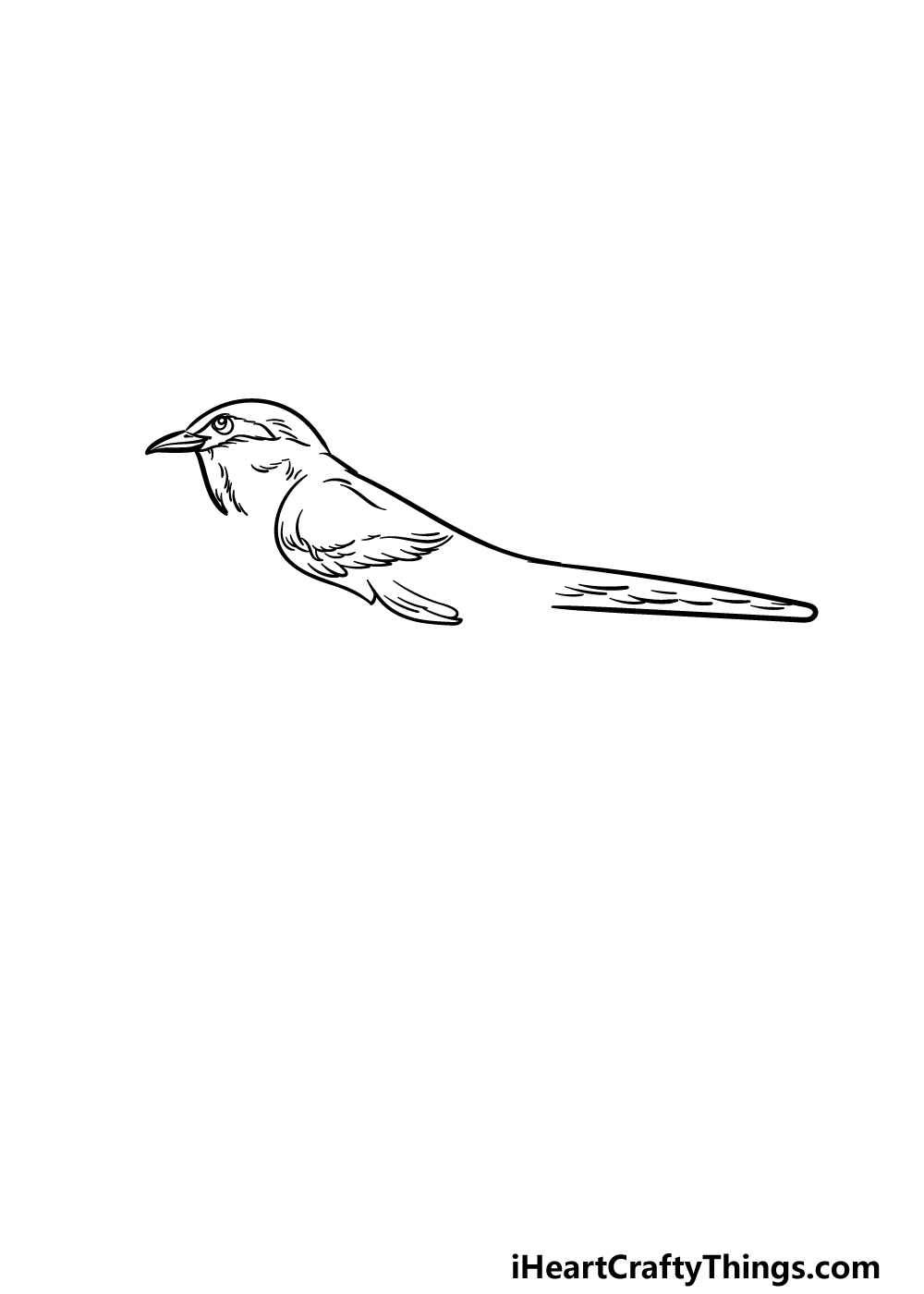 how to draw a Mockingbird step 3