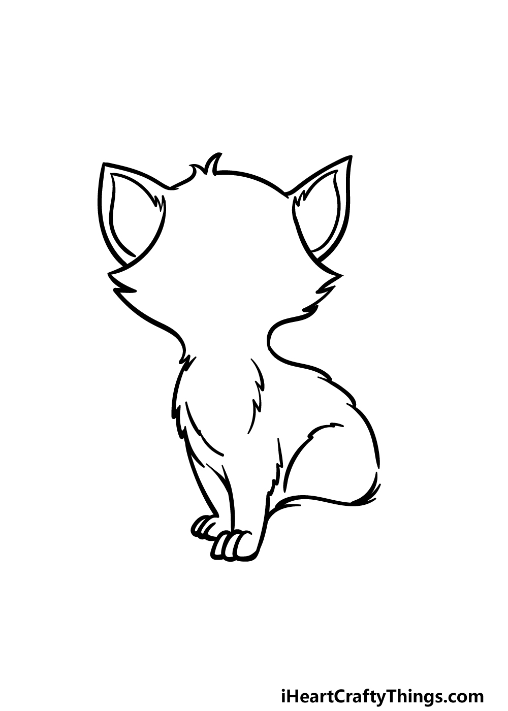 how to draw a Cartoon Cat step 3