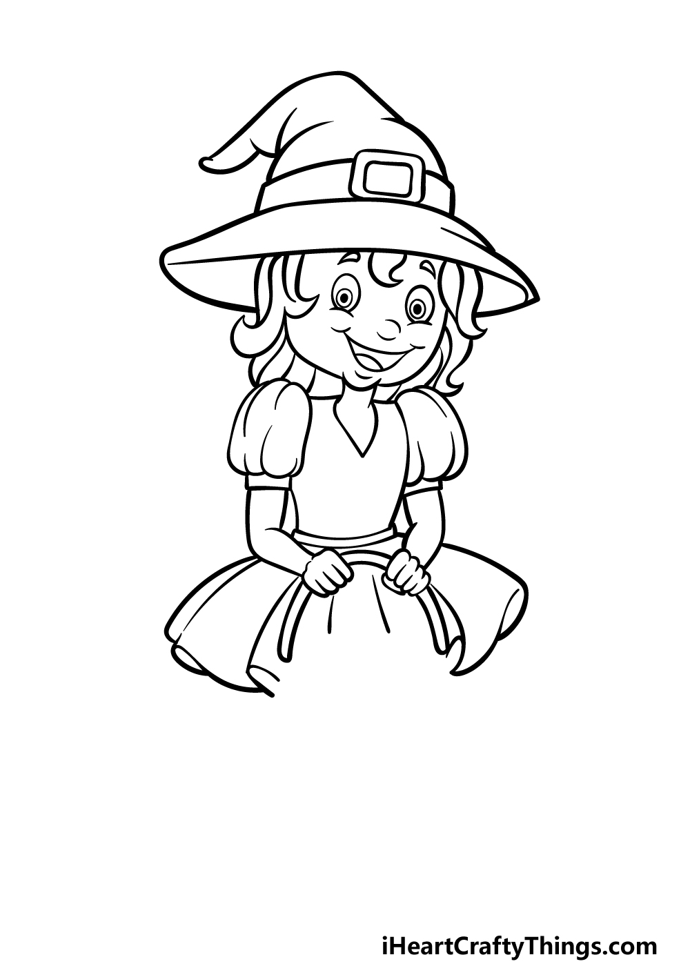 how to draw a Halloween Kid step 3