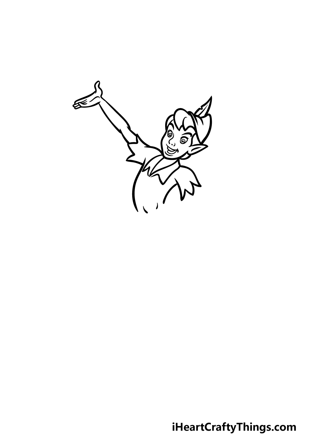 how to draw Peter Pan step 3