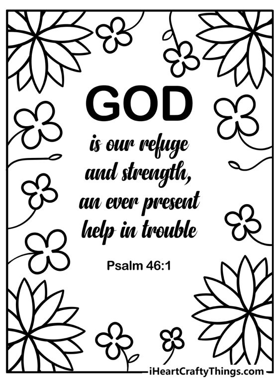 Bible Verse Coloring Pages (100% Free Printables)