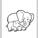 Elephant Coloring Pages free printables