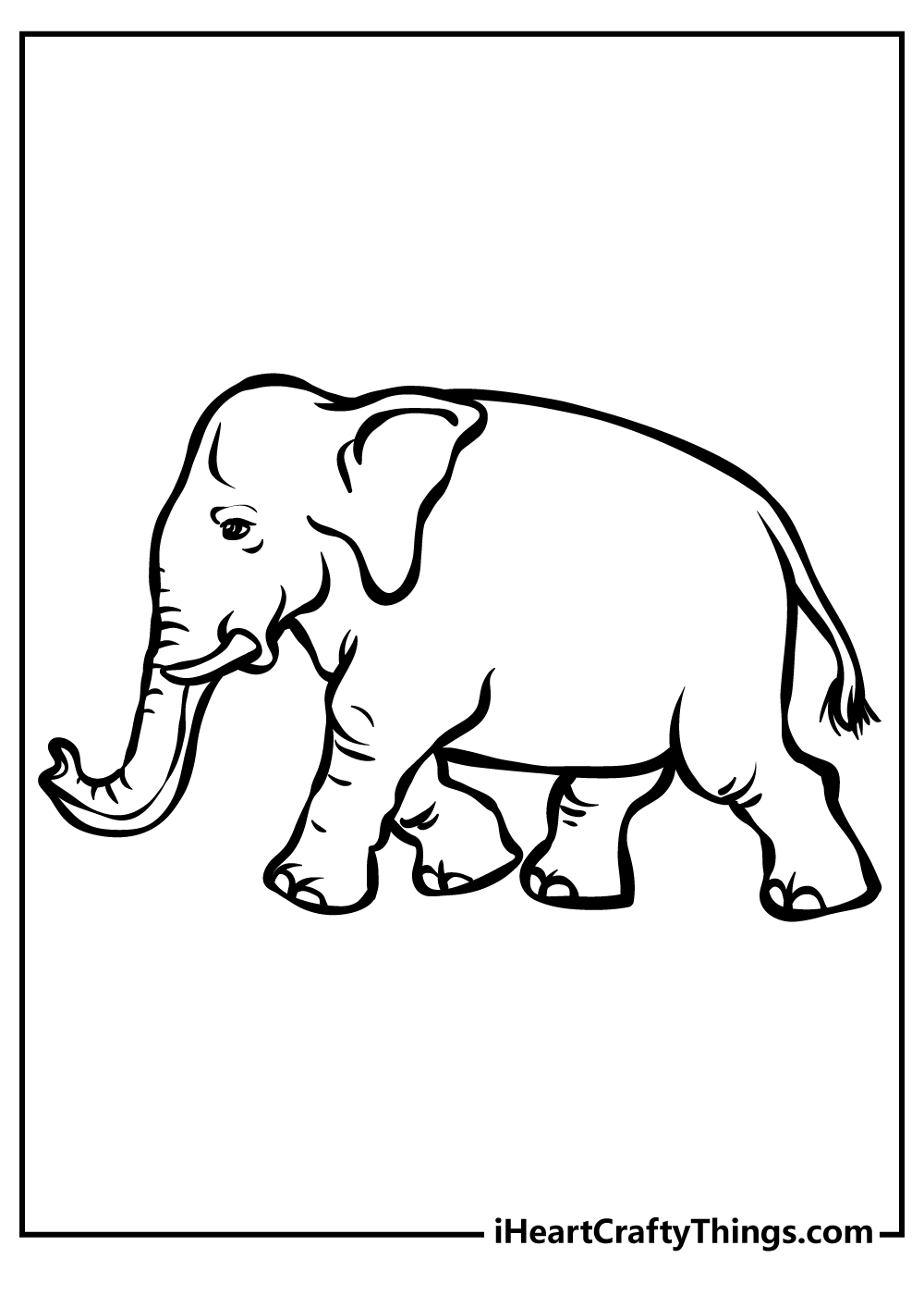 Elephant coloring pages free printable