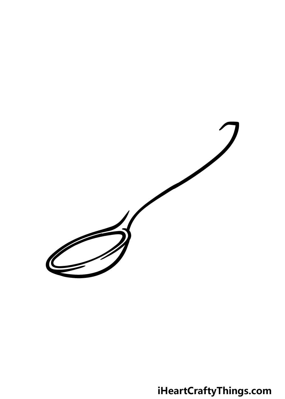how to draw a spoon step 4