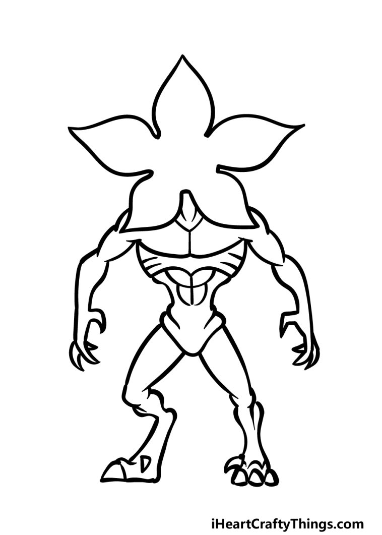 Demogorgon Drawing - How To Draw A Demogorgon Step By Step