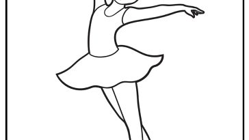 Ballerina Coloring Pages free printable