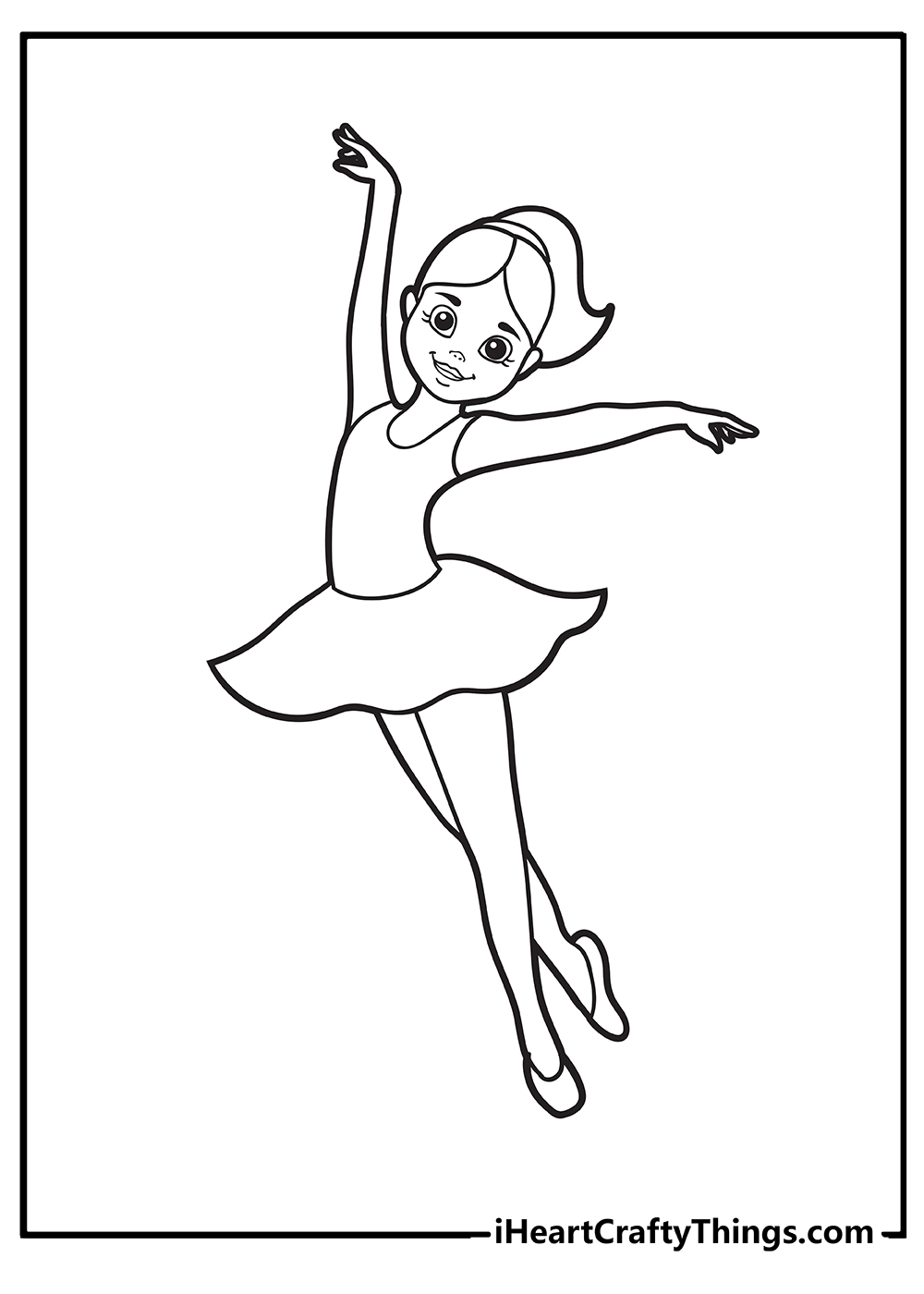 free coloring pages for girls dancers