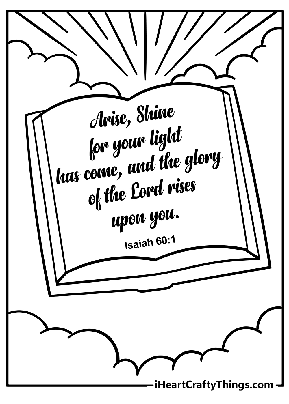 let there be light coloring page