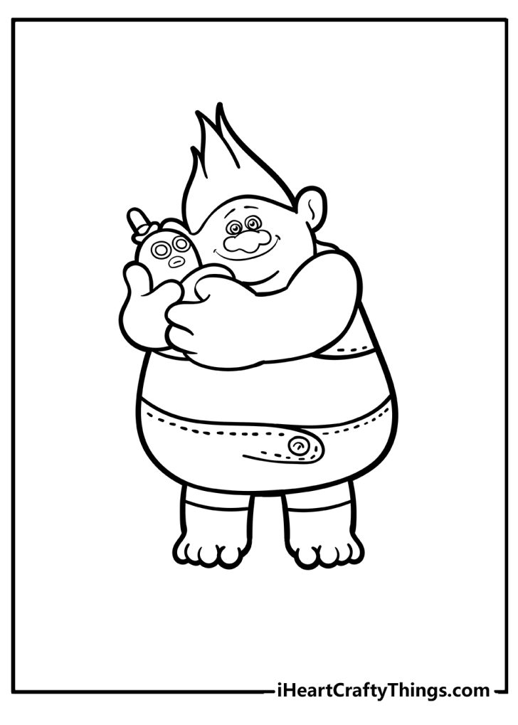 Troll Coloring Pages (100% Free Printables)