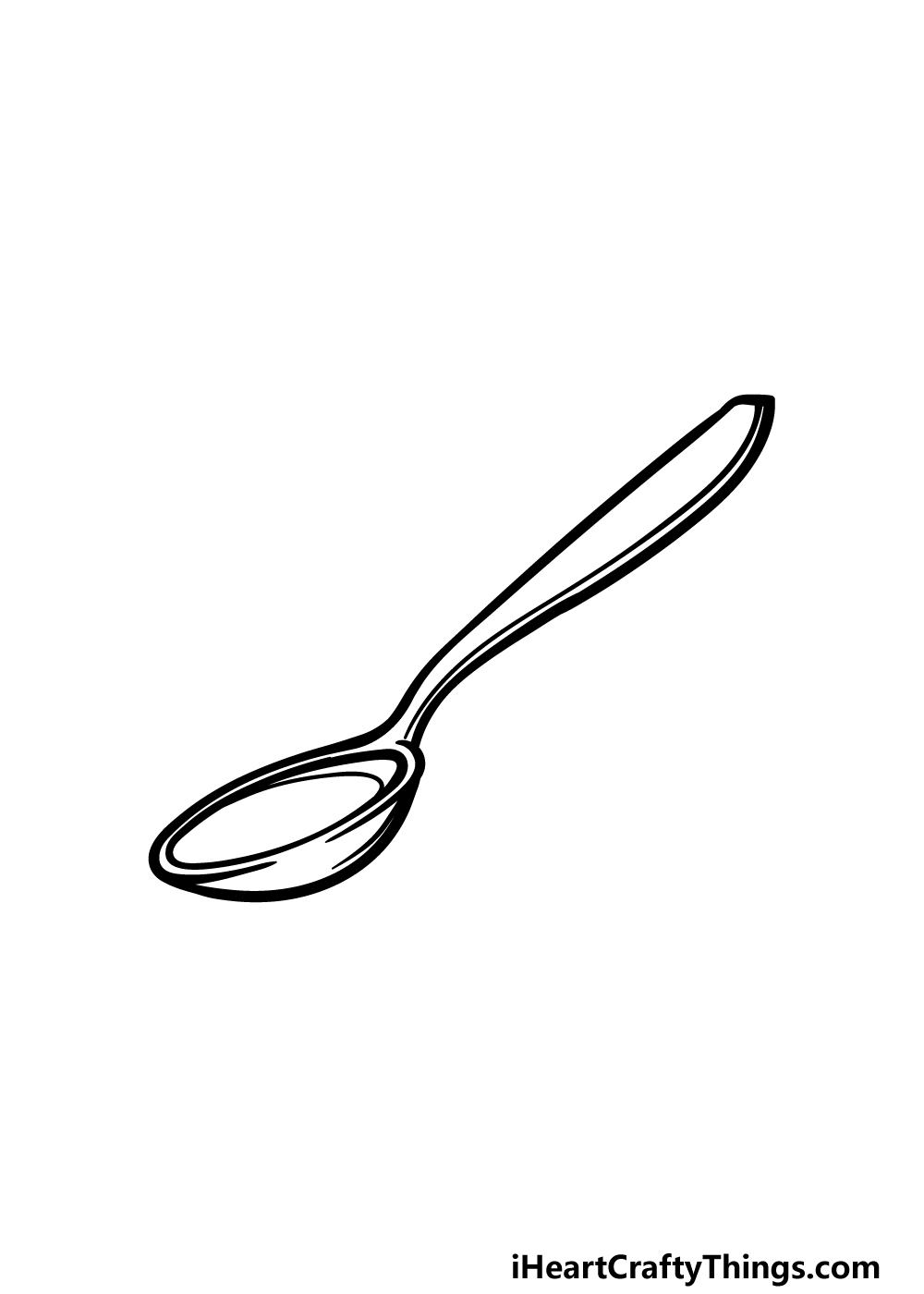how to draw a spoon step 5