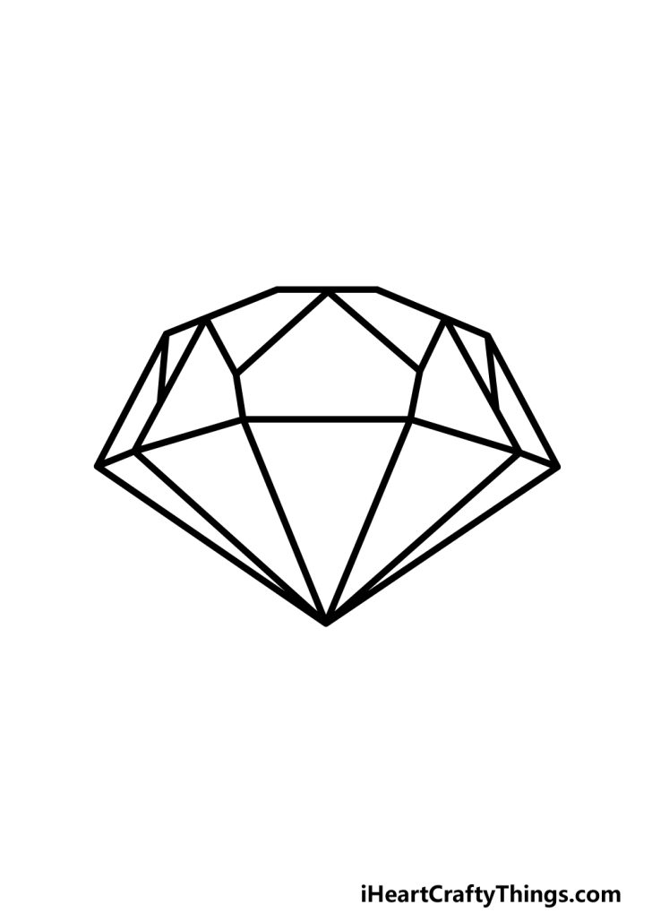 Gemstone Drawing - How To Draw A Gemstone Step By Step