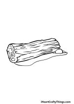 Log Drawing - How To Draw A Log Step By Step