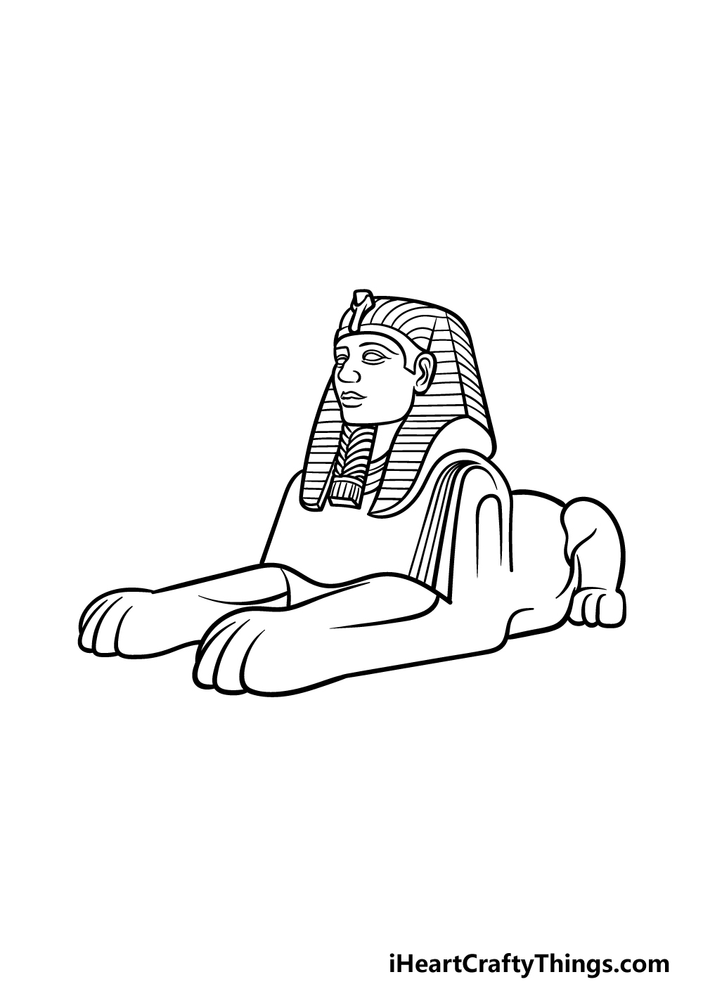 how to draw The Sphinx step 5