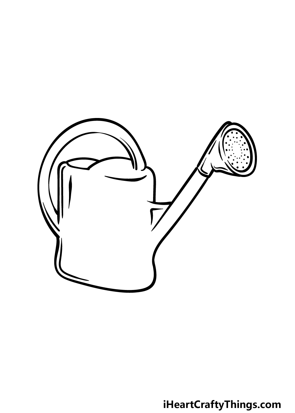 how to draw a Watering Can step 5
