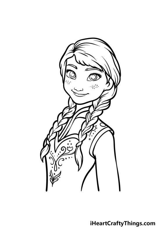 Anna Drawing - How To Draw Anna Step By Step