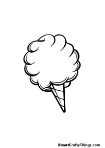 Cotton Candy Drawing - How To Draw Cotton Candy Step By Step