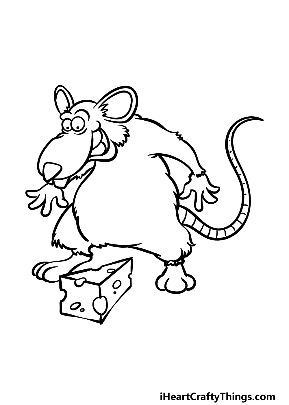 how to draw a Rat step 5