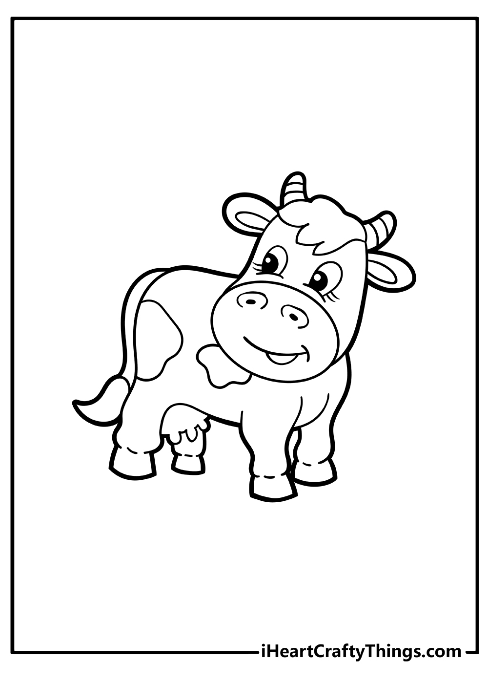 Cow Coloring Pages for toddlers free download