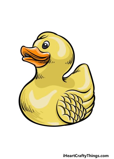 Rubber Duck Drawing - How To Draw A Rubber Duck Step By Step