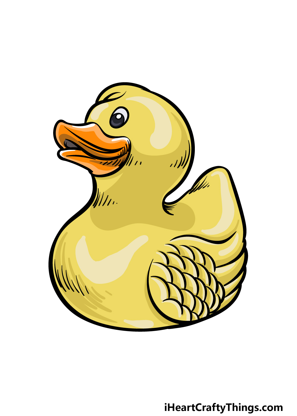 how to draw a Rubber Duck step 6