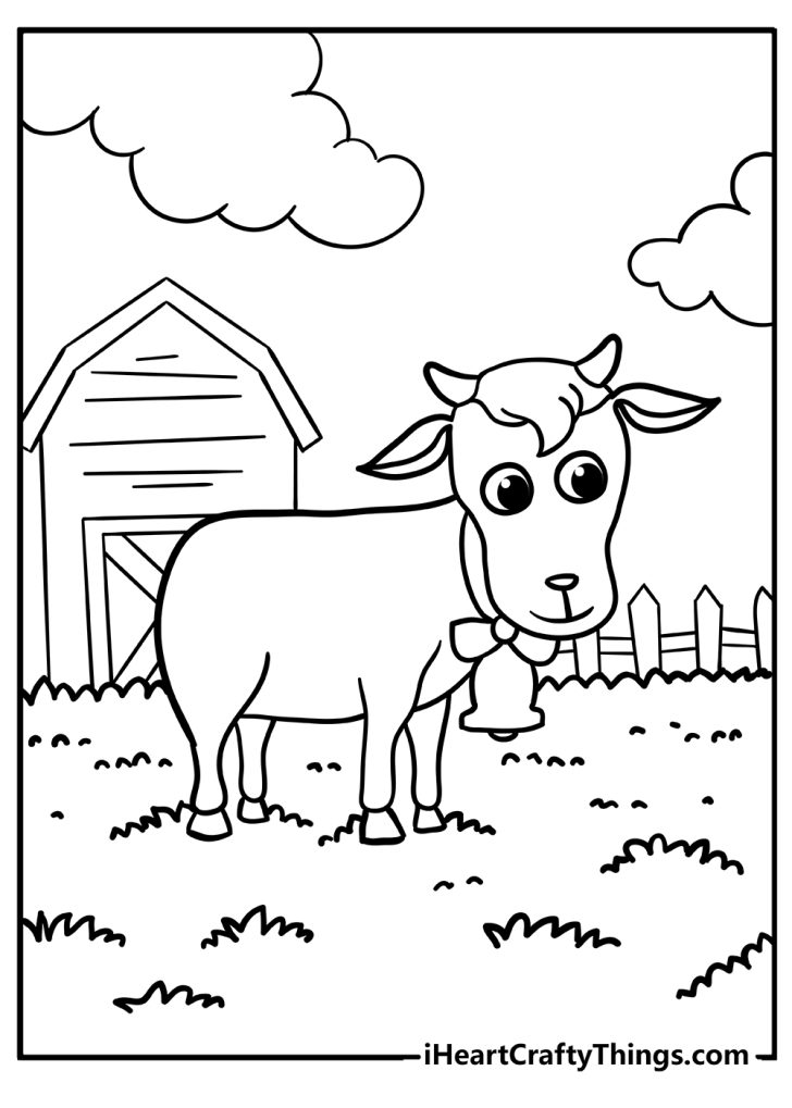 Farm Animal Coloring Pages (100% Free Printables)