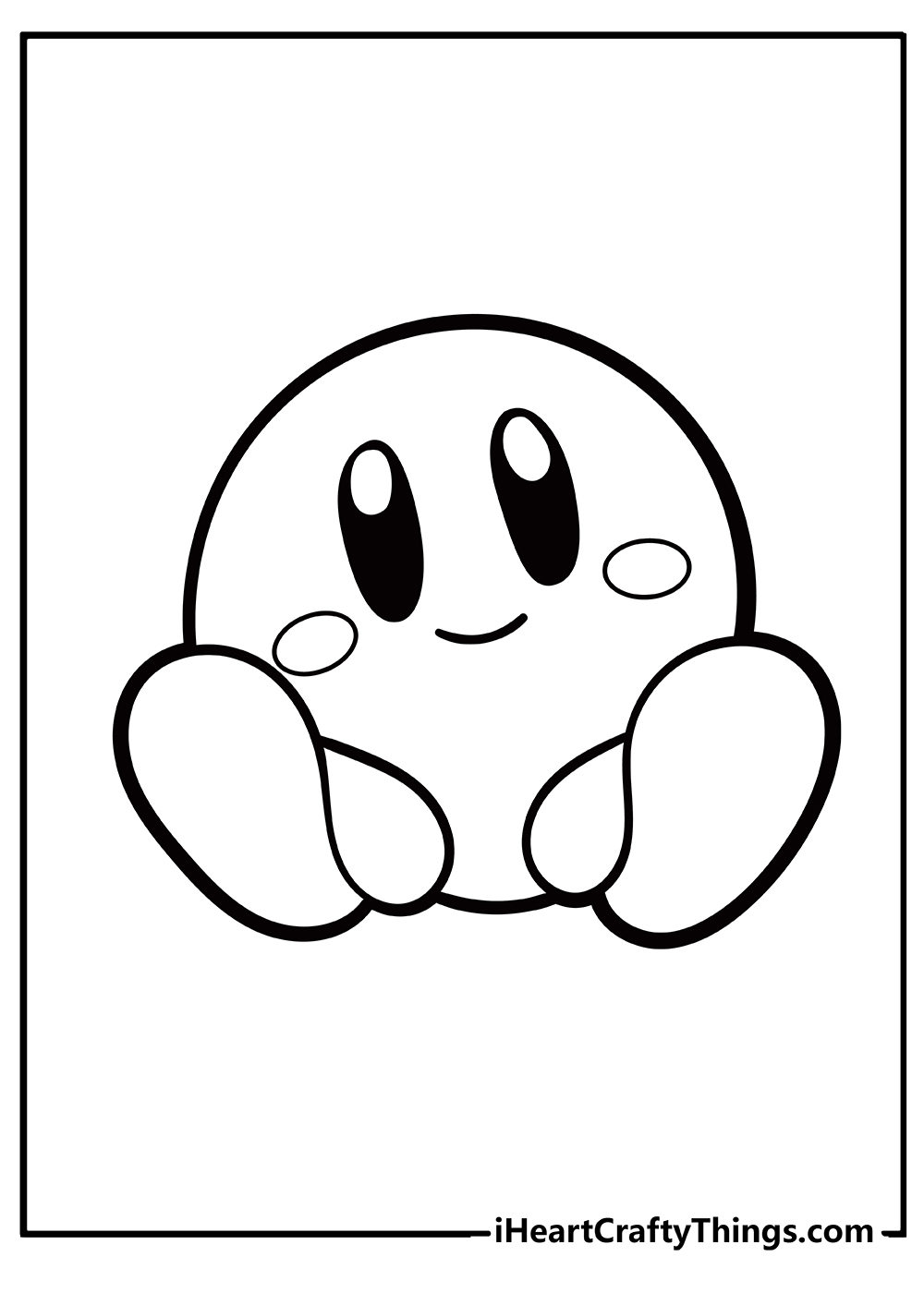Kirby Coloring Book for kids free printable