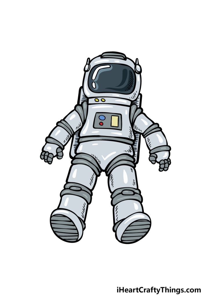 Astronaut Drawing - How To Draw An Astronaut Step By Step