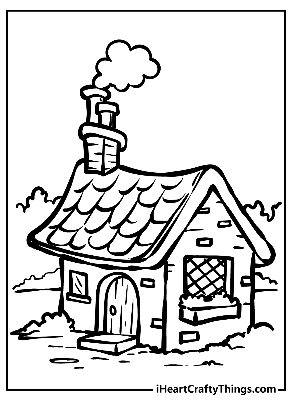 parts of the house coloring pages