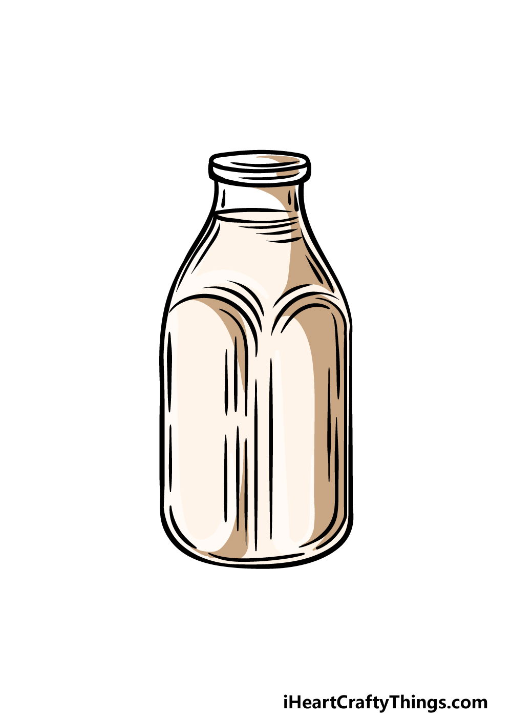 how to draw milk step 6