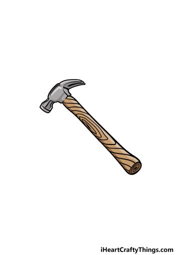 Hammer Drawing How To Draw A Hammer Step By Step 6 23 364x510