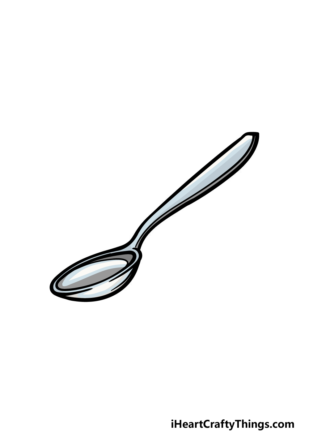 how to draw a spoon step 6