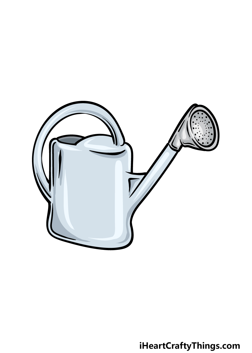 how to draw a Watering Can step 6