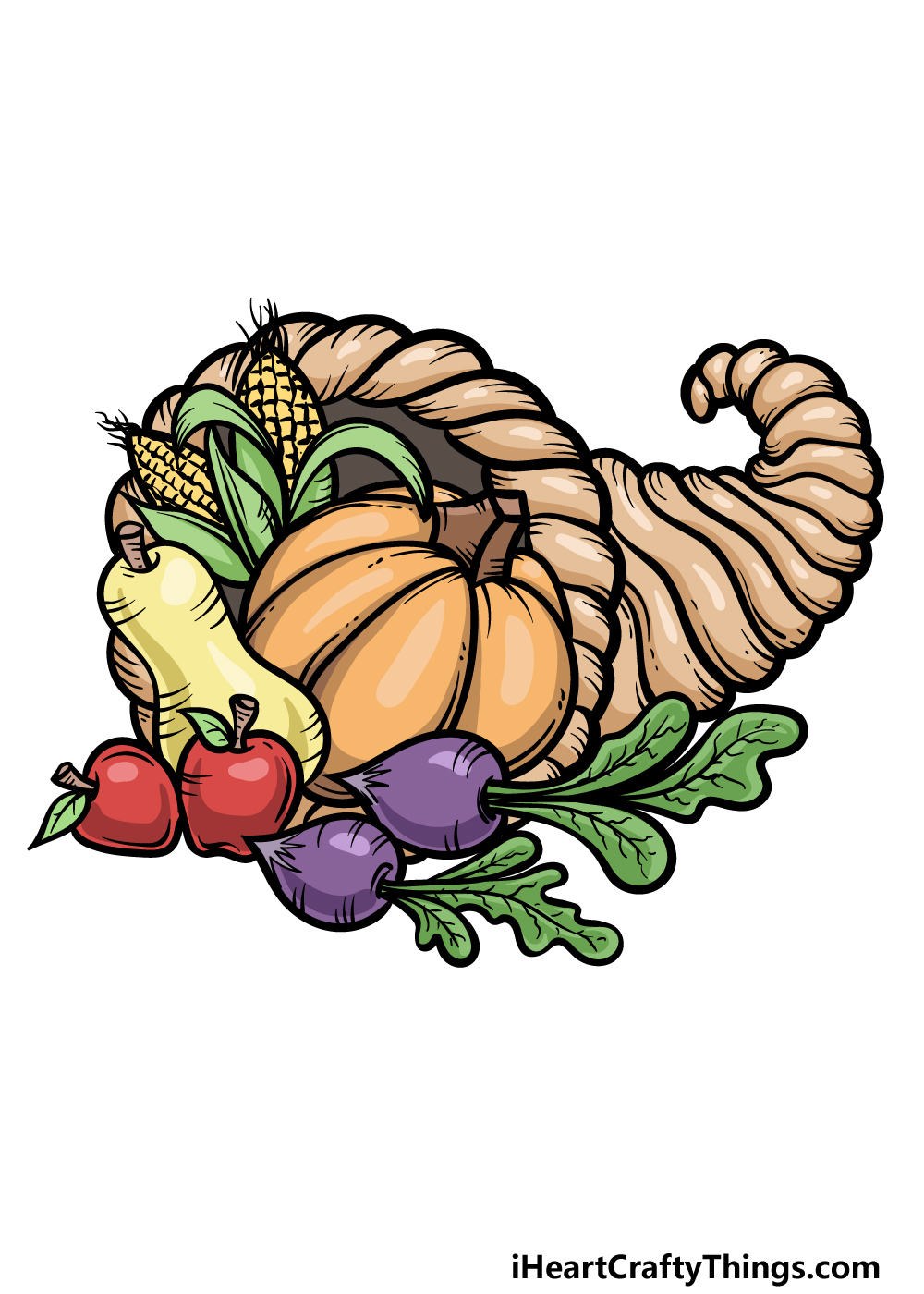 how to draw Thanksgiving ideas step 6