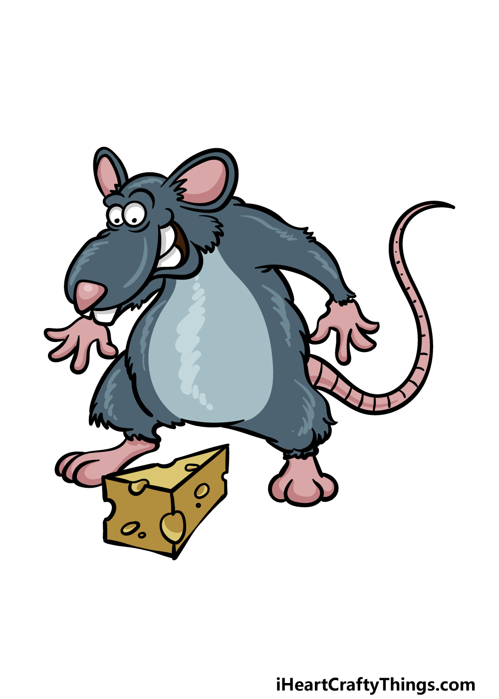 how to draw a Rat step 6