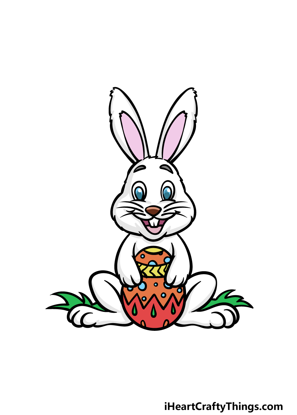 Blur Clipart Easter Bunny - Rabbit Draw Black And White Transparent PNG -  386x550 - Free Download on NicePNG