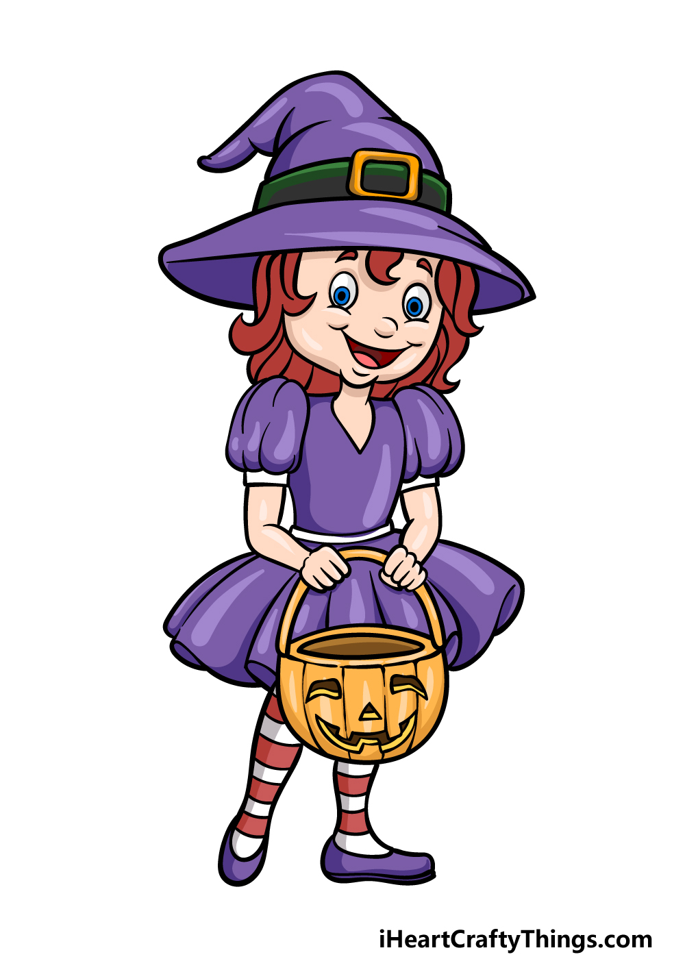 how to draw a Halloween Kid step 6