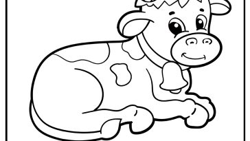 Cow Coloring Pages free printable