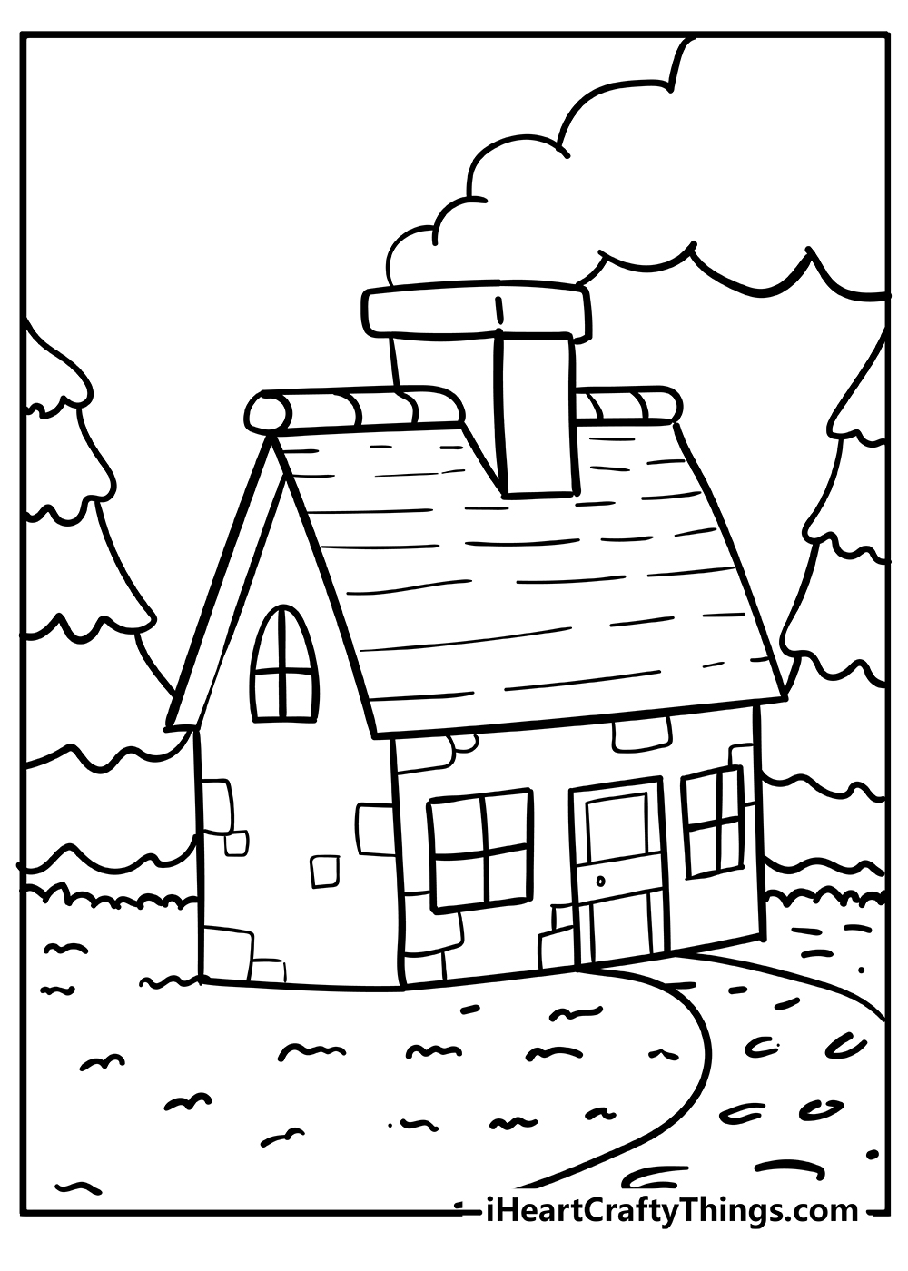 free printable house coloring pages for kids