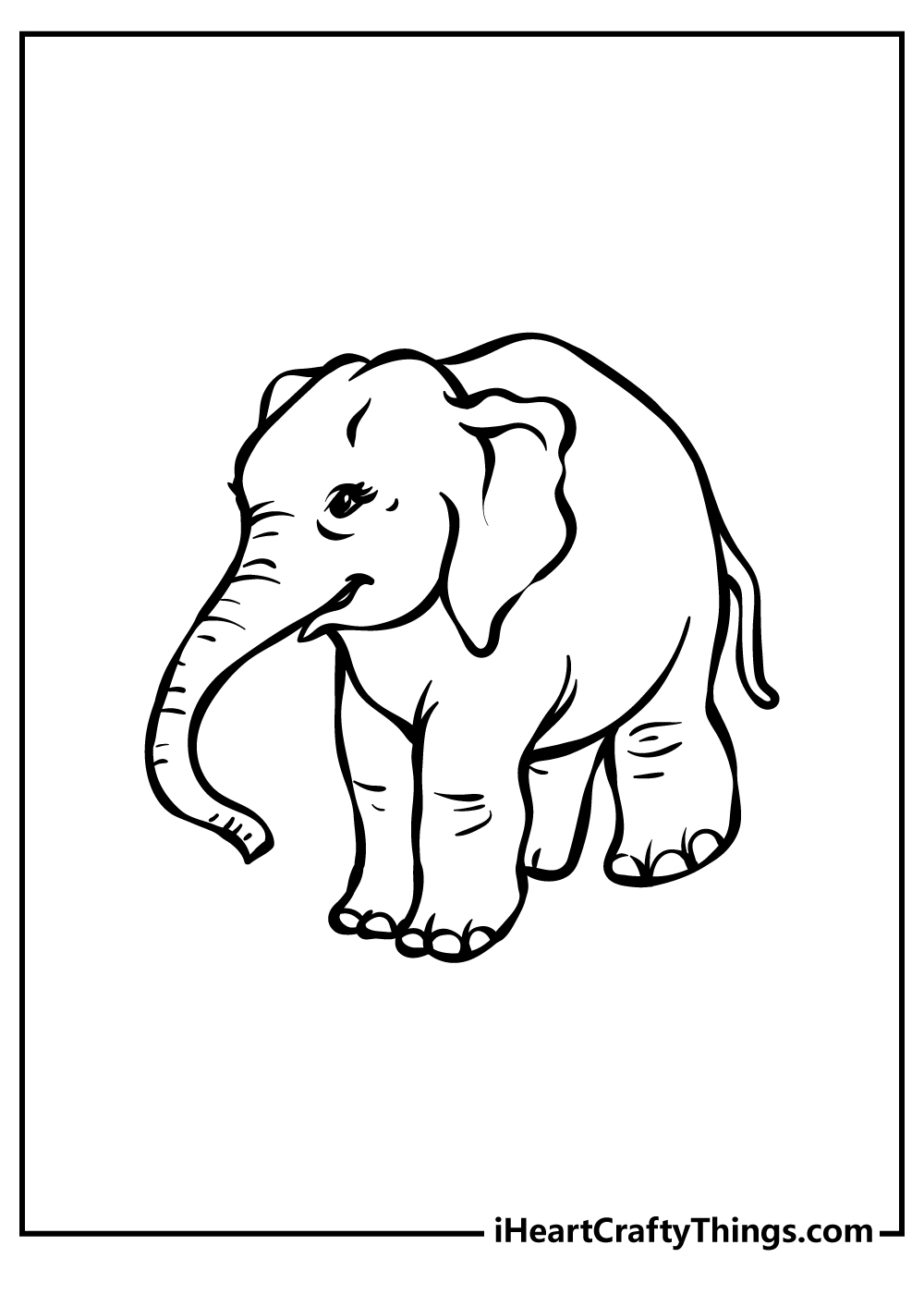 elephant ears coloring page