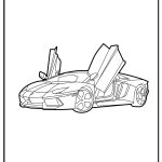 Lamborghini Coloring Pages free printable
