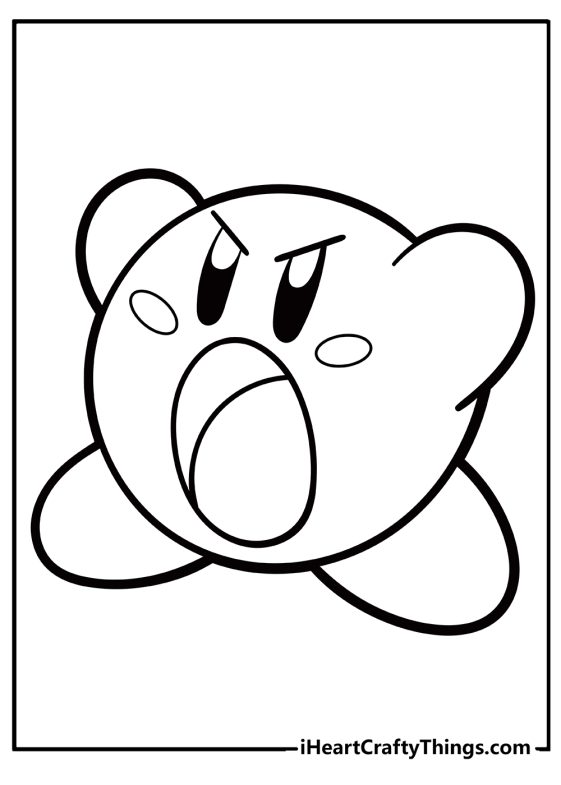 Kirby Coloring Pages (100% Free Printables)