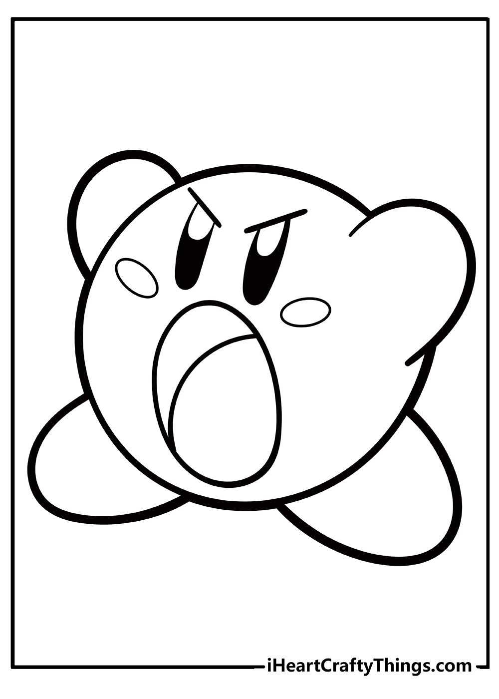 kirbys epic yarn coloring pages