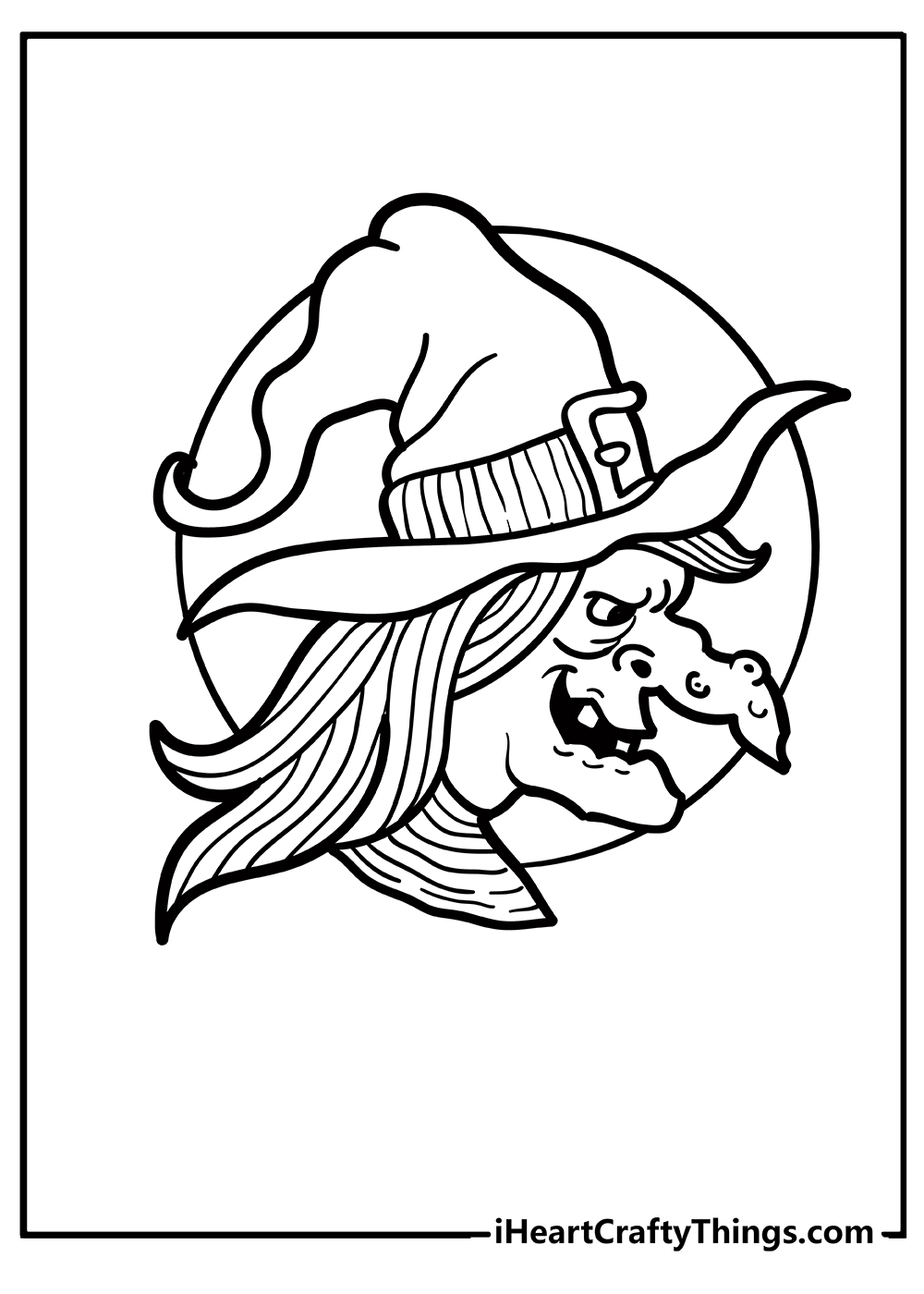 really scary witches coloring pages