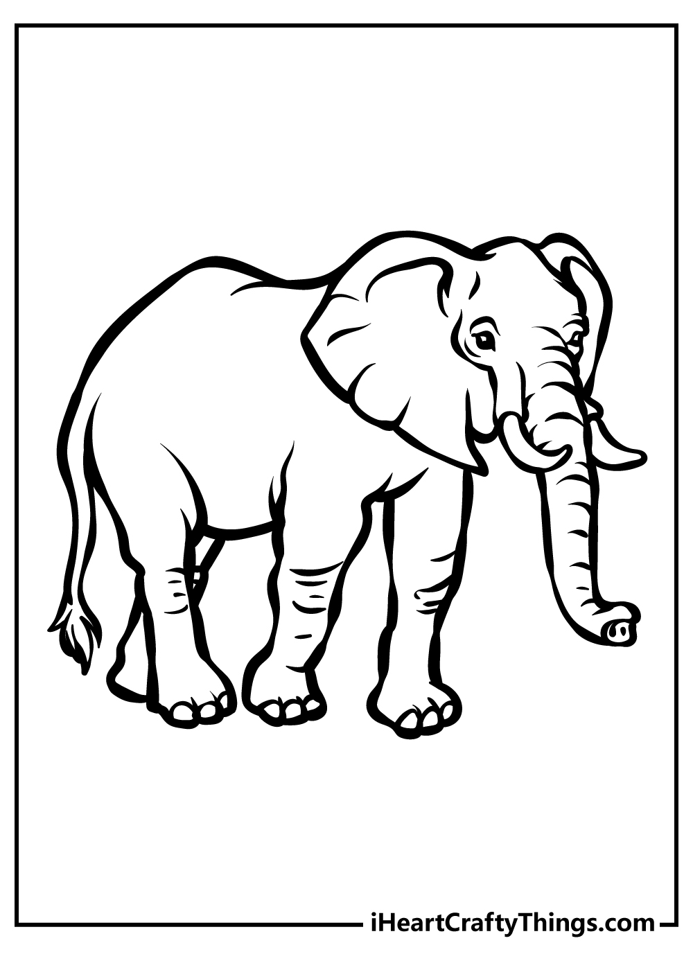 Discover the Beauty of Elephants with Our Printable Coloring Sheets, 100  Pages