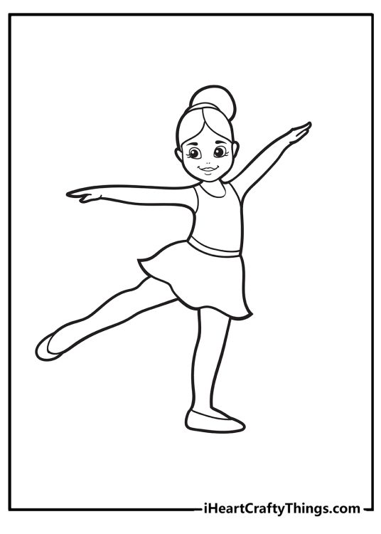 Ballerina Coloring Pages (100% Free Printables)