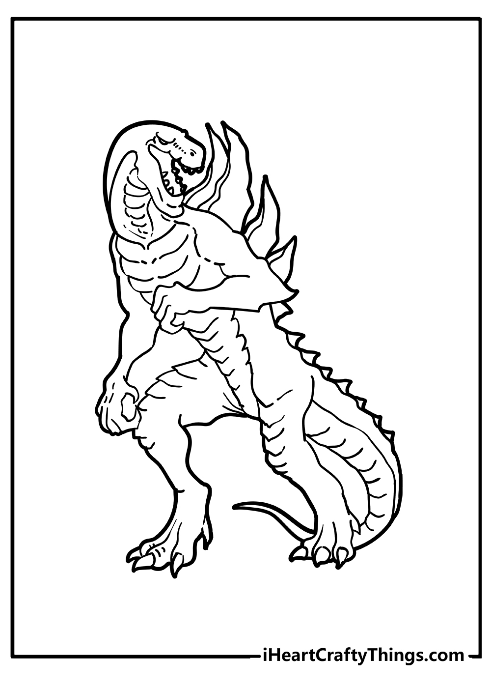 Godzilla Coloring Books For Kids Ages 8-12 Edition 2023: Vol. 1