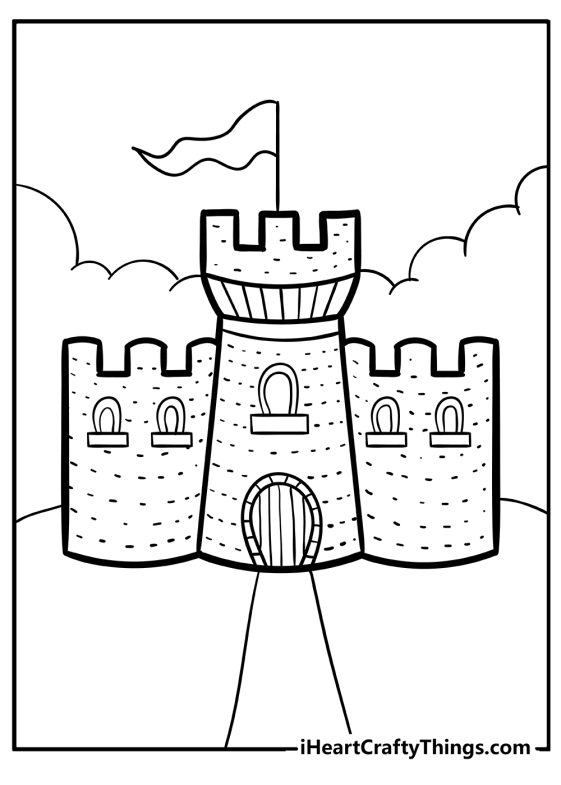 Castle Coloring Pages (100% Free Printables)